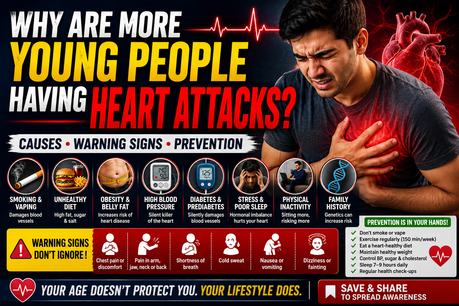 কেন এখন আগের চেয়ে বেশি Young People Heart Attack এ আক্রান্ত হচ্ছে?