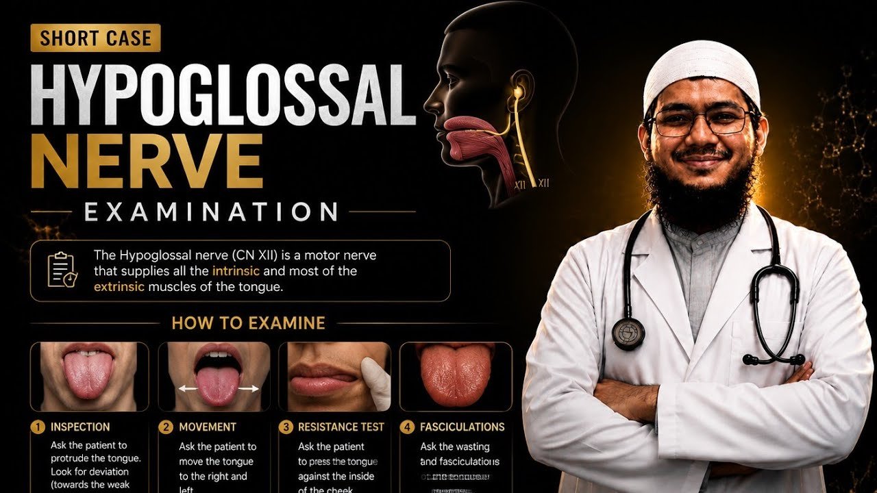 Short case | Hypoglossal nerve examination